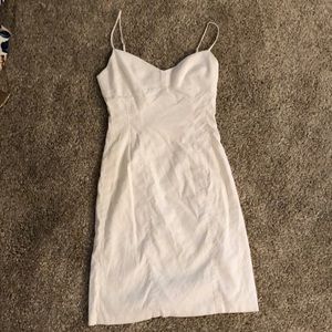 BCBG white linen dress size 6